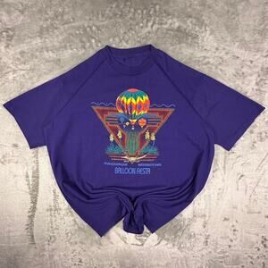 Vintage 90’s Albuquerque International Balloon Fiesta Purple Graphic T-shirt XL